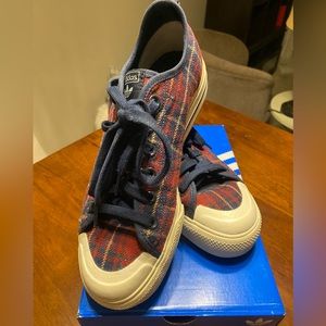 Plaid very rare Nizza Platform Shoe by Adidas